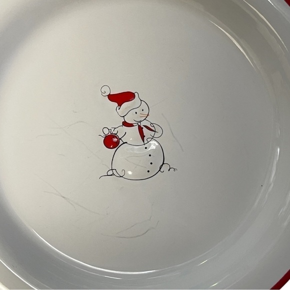 Snowman Dessert Plates - Set of 4 - Picture 5 of 6